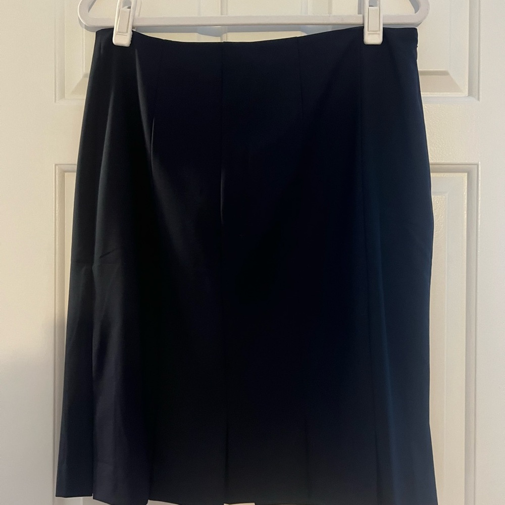Classic Navy Women's Skirt with Peplum